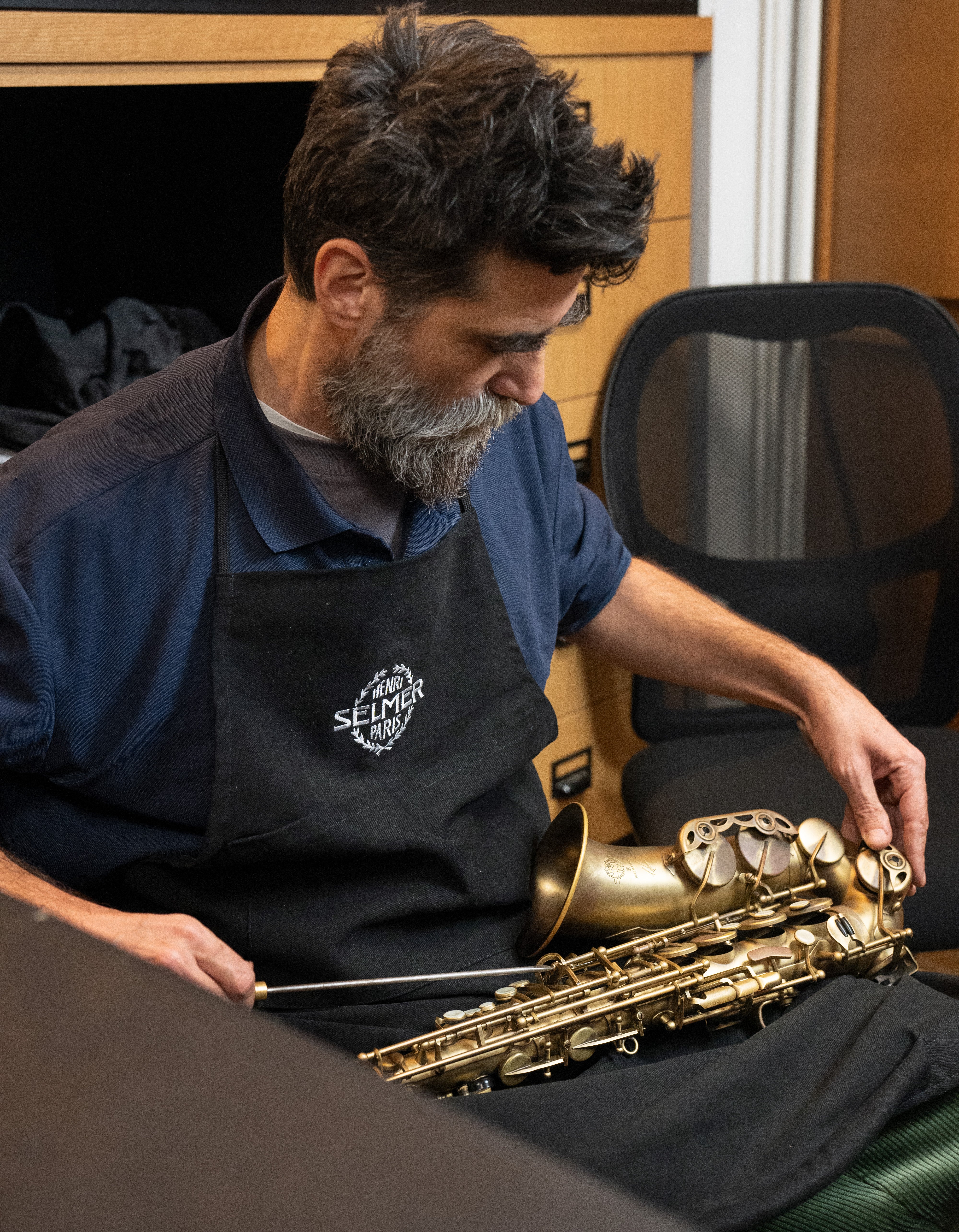 henri-selmer-paris-tablier-d-atelier-werkstattsch-rze-schwarz-99-cm image 2