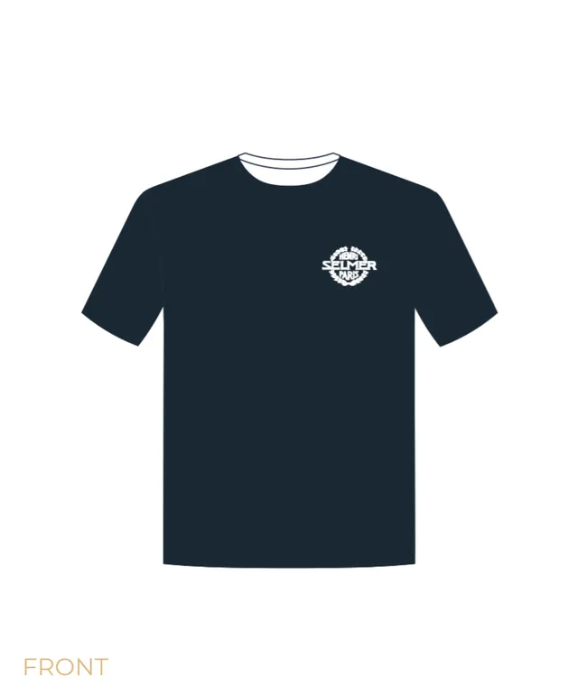 henri-selmer-paris-t-shirt-blau-mit-logo image 1