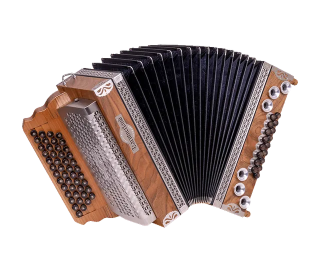 original-k-rntnerland-nuss-klassik-steirische-harmonika-silber-harmonika-aus-nus image 1