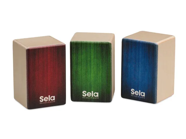 sela-mini-cajon-shaker-set-soft-medium-hard-3er-set image 1