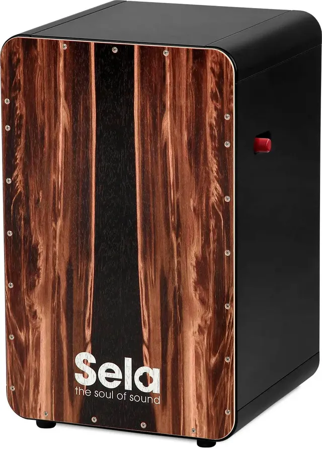 sela-se-107-casela-black-pro-dark-nut-snare-cajon-mit-on-off-mechanik image 1