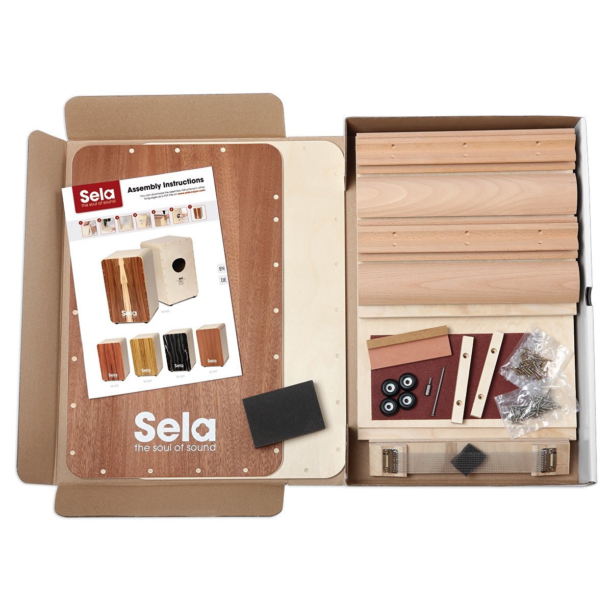 sela-se-037-cajon-schnellbausatz-unlackiert-sapelli image 2