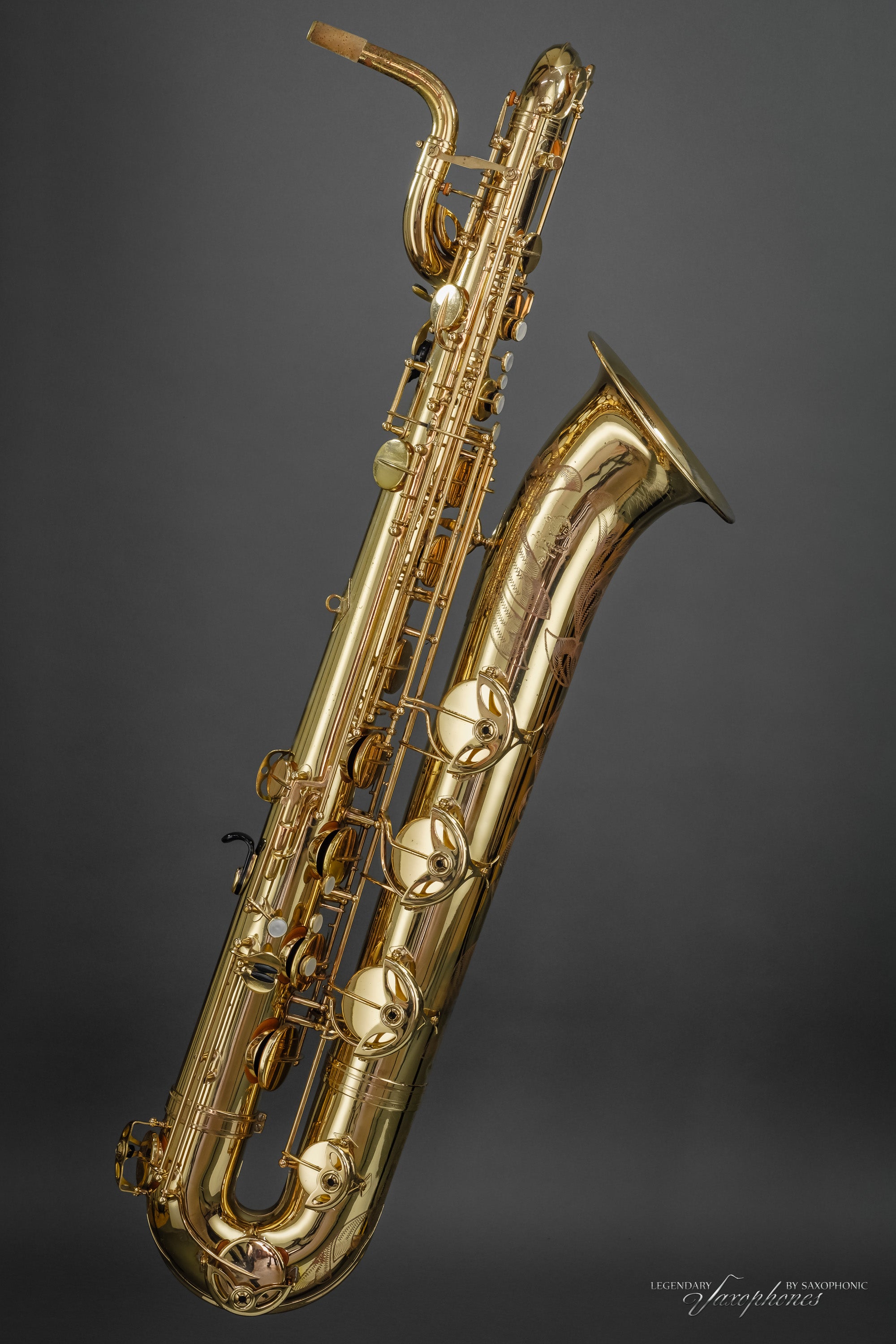 henri-selmer-paris-baritonsaxophon-mark-vi-1980-low-a-nr-306313-lackiert-vintage image 2
