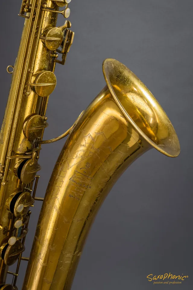 henri-selmer-paris-adolphe-sax-baritonsaxophon-1933-lackiert image 1