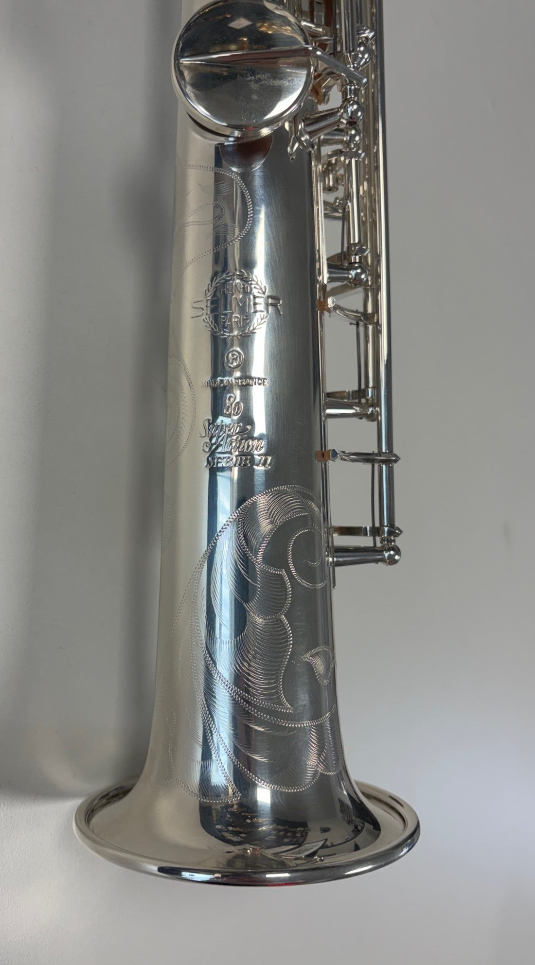 henri-selmer-paris-super-action-80-serie-ii-sopransaxophon-versilbert-2001 image 2