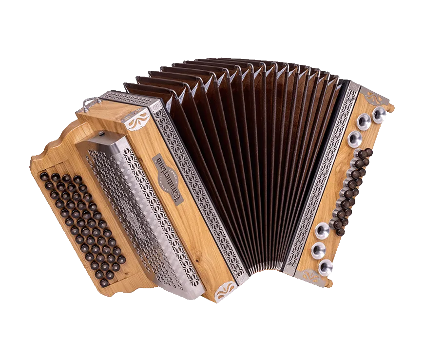 original-k-rntnerland-eiche-klassik-steirische-harmonika-silber-harmonika-aus-ei image 1