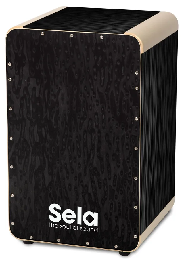 sela-wave-black-pearl-se-023-cajon-mit-15-mm-birkenkorpus-herausnehmbarer-snare- image 1
