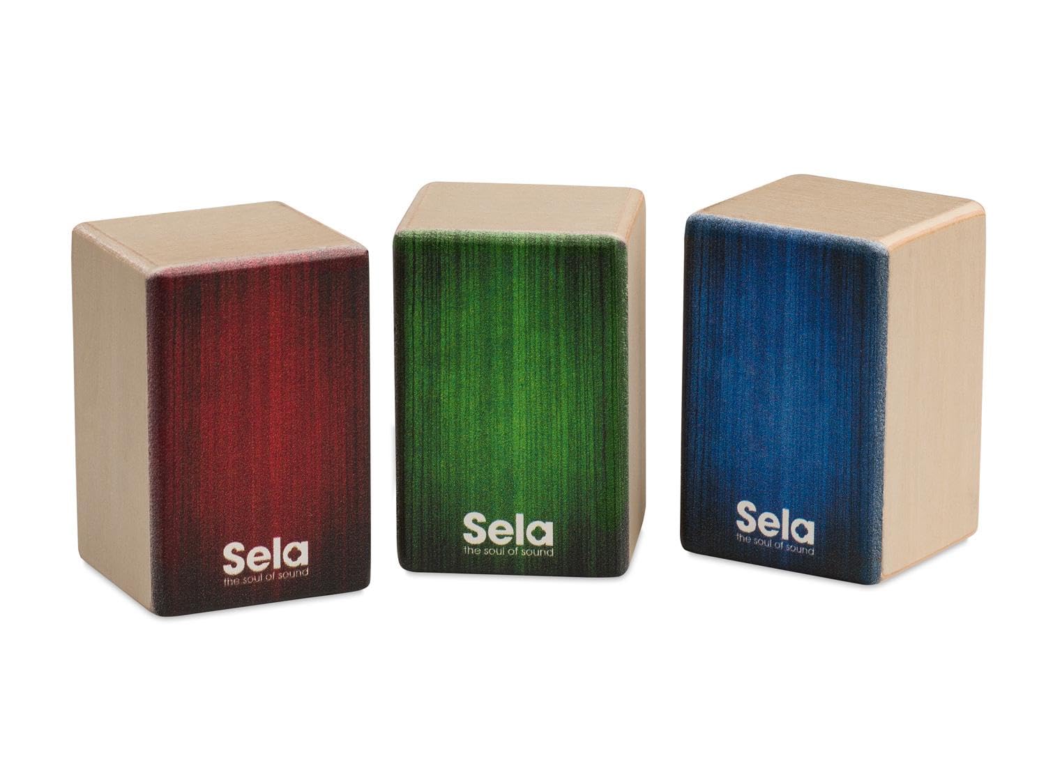 sela-mini-cajon-shaker-set-soft-medium-hard-3er-set image 1