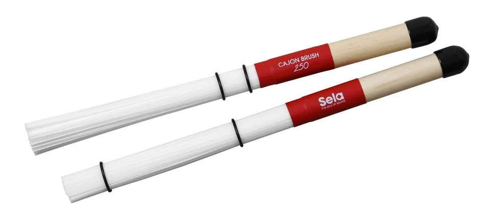 sela-se-036-cajon-brush-250-drum-sticks-mit-nylonfasern image 1