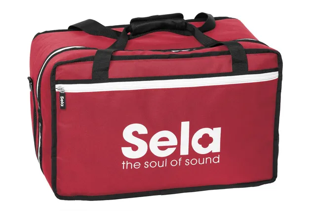 sela-se-038-cajon-tasche-red-nylon-mit-rucksackfunktion image 1