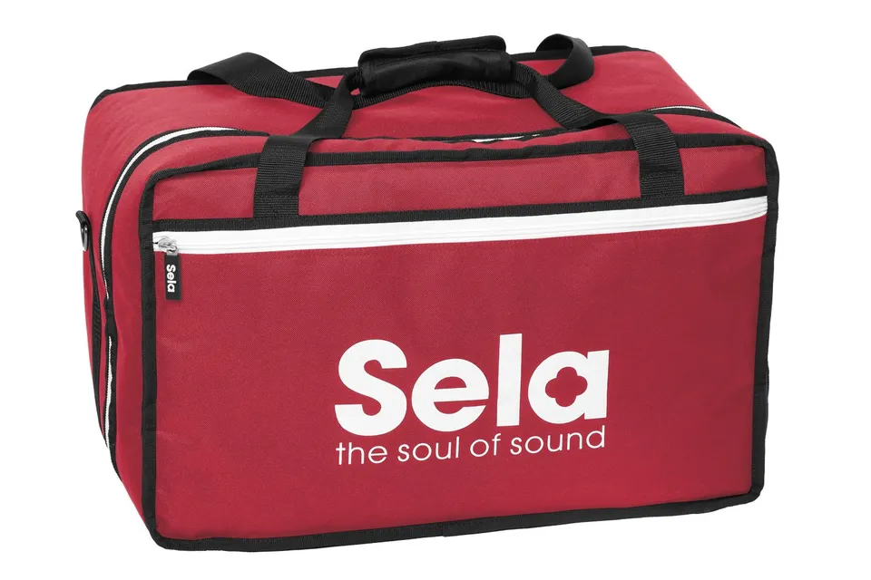 sela-se-038-cajon-tasche-red-nylon-mit-rucksackfunktion image 1