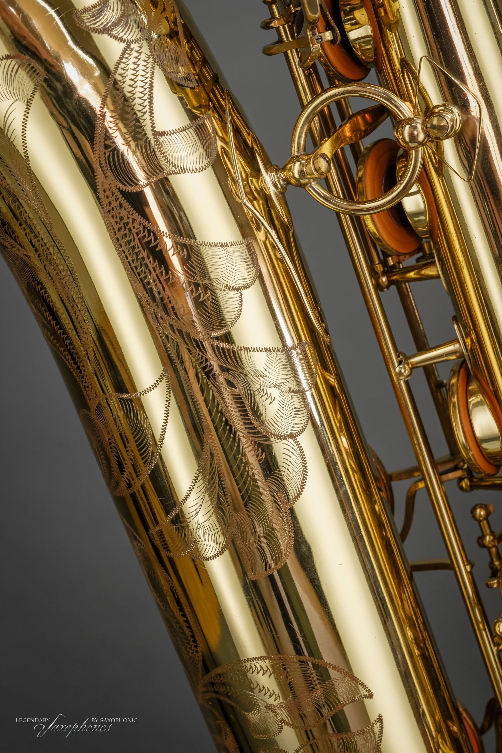 henri-selmer-paris-baritonsaxophon-mark-vi-1980-low-a-nr-306313-lackiert-vintage image 6
