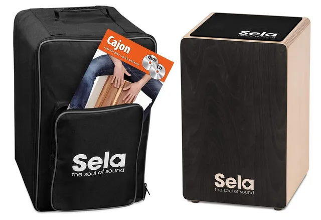 sela-se-120-primera-cajon-black-einsteiger-bundle-mit-snare-system-rucksack-und- image 1