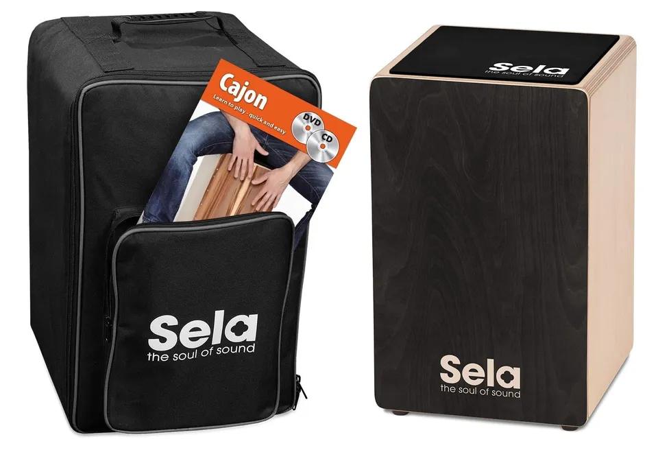 sela-se-120-primera-cajon-black-einsteiger-bundle-mit-snare-system-rucksack-und- image 1