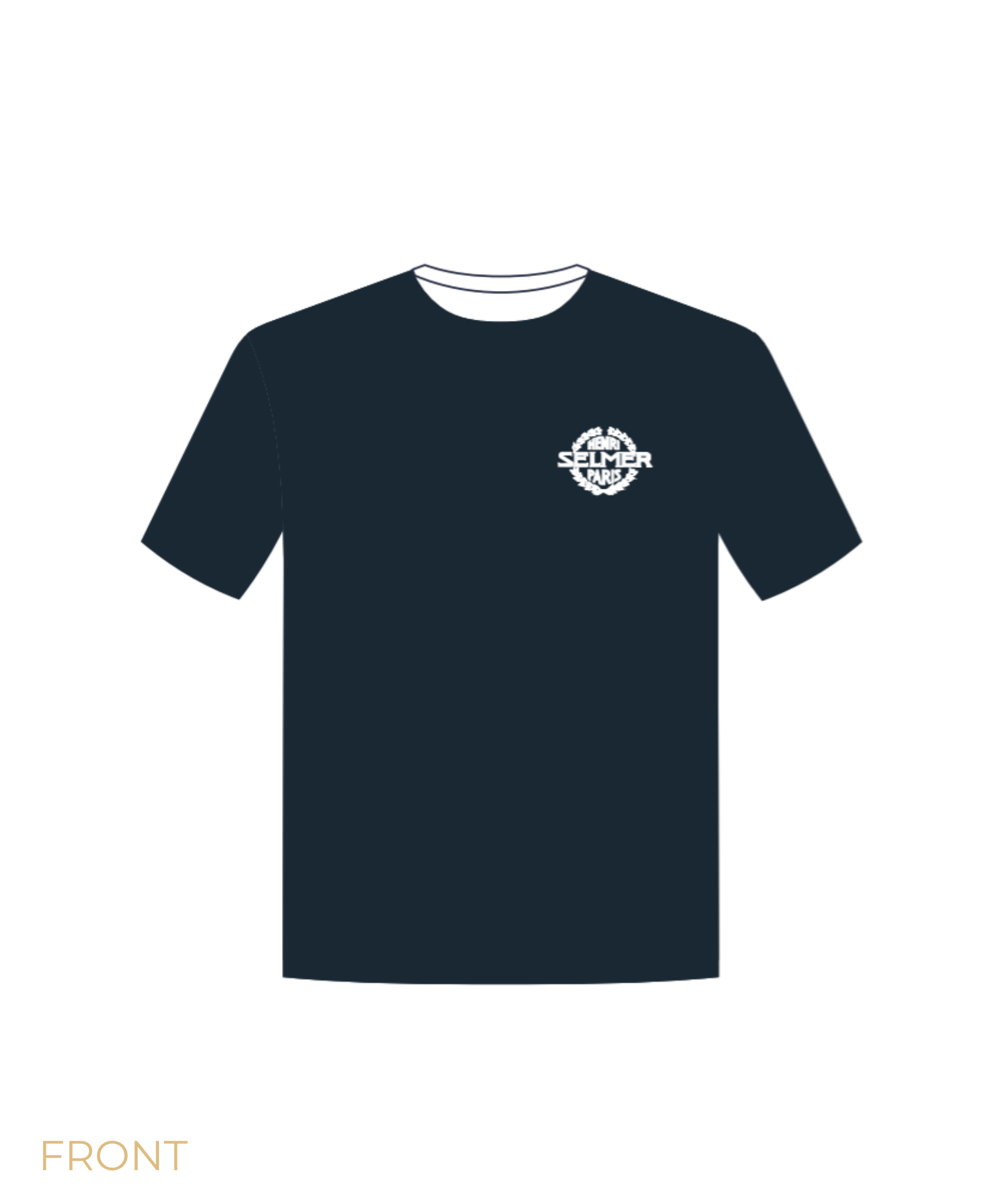 henri-selmer-paris-t-shirt-blau-mit-logo image 1