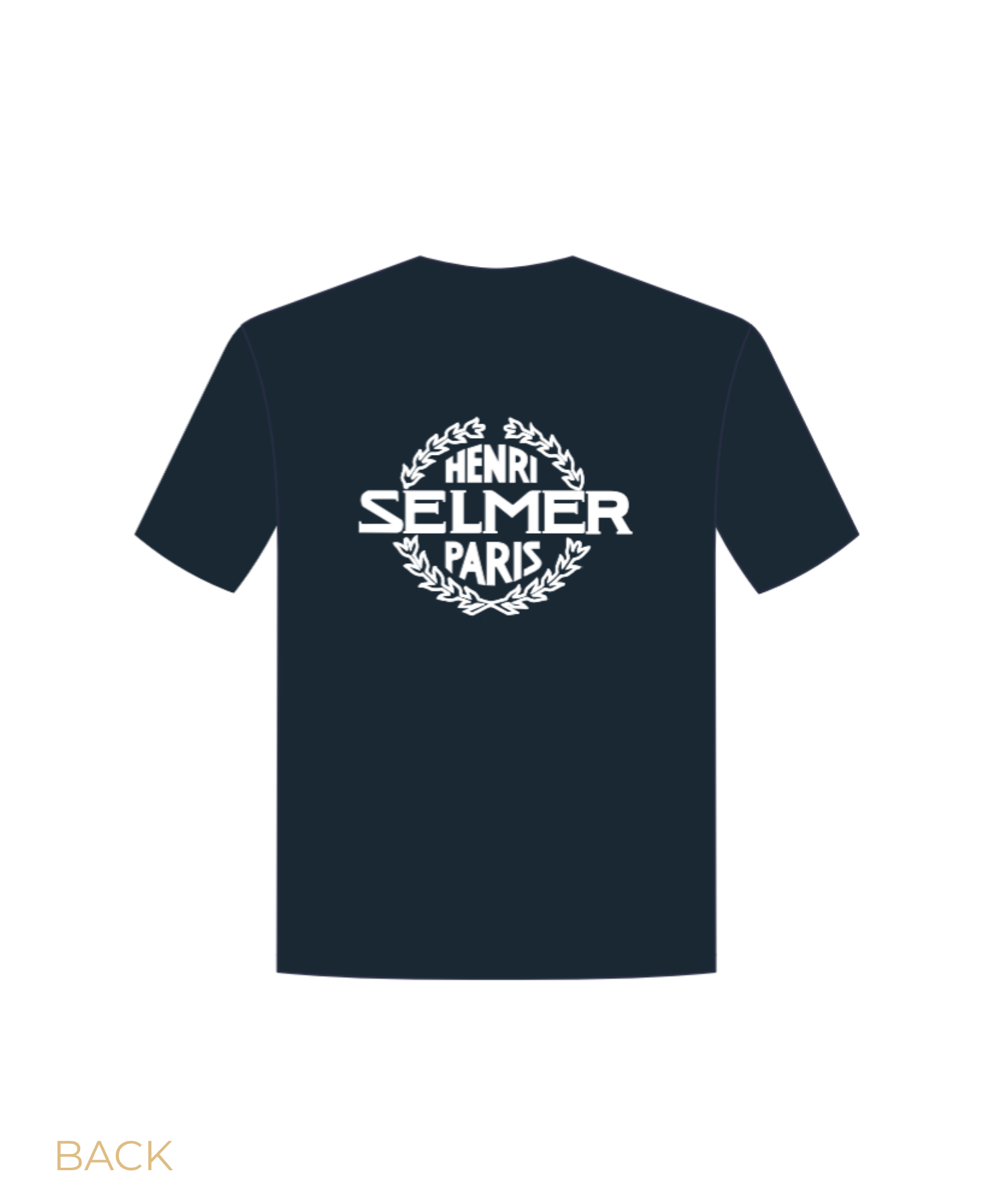 henri-selmer-paris-t-shirt-blau-mit-logo image 2