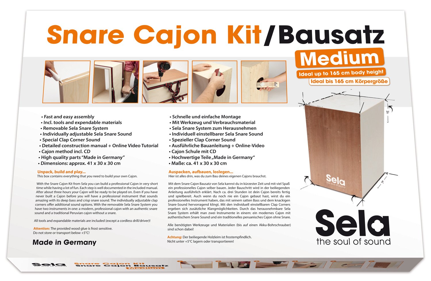 sela-se-018-snare-cajon-bausatz-medium-mit-schule-und-audio-cd image 7