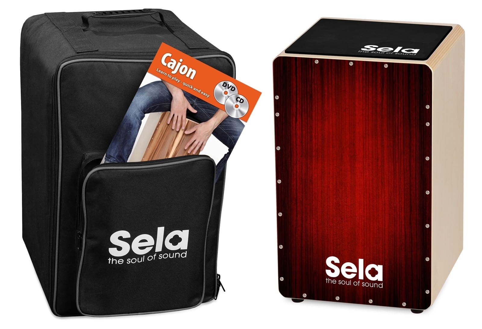 sela-se-050-varios-red-snare-cajon image 6