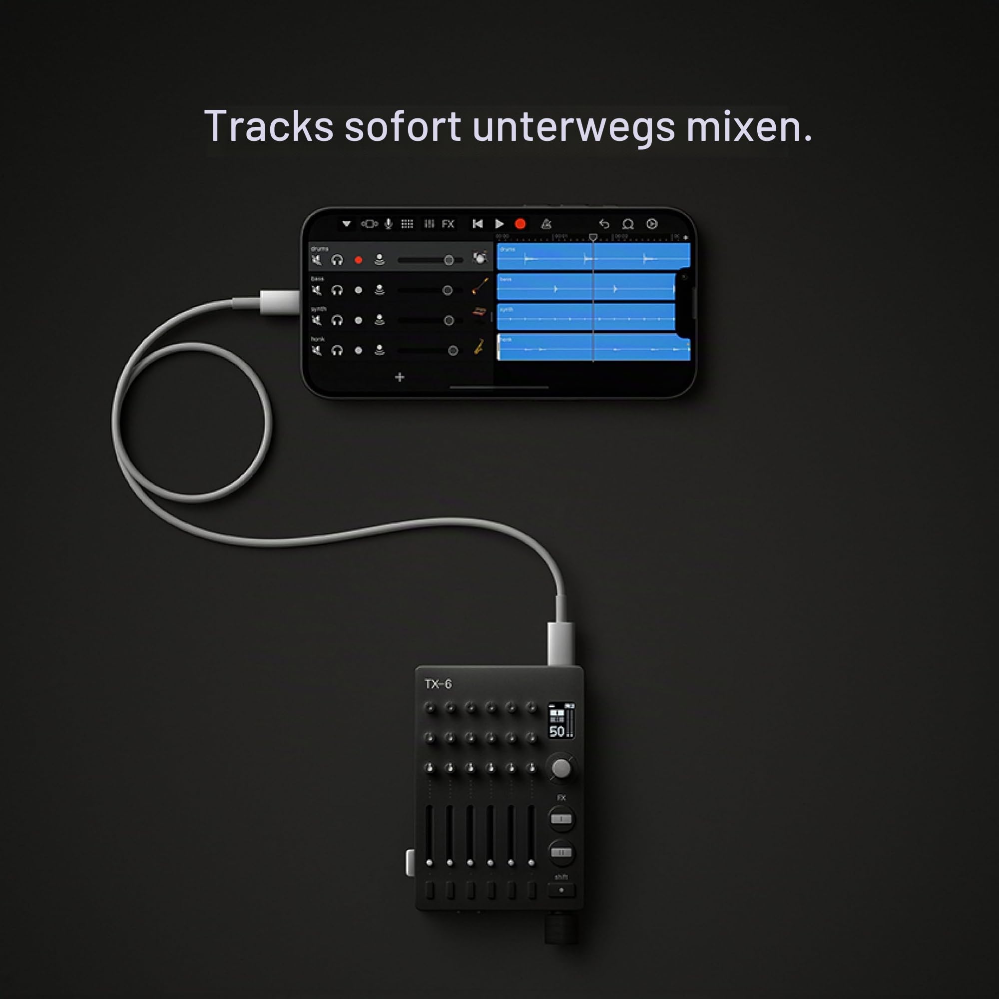 teenage-engineering-tx-6-field-mixer-black-ultraportabel-mit-audiointerface image 5